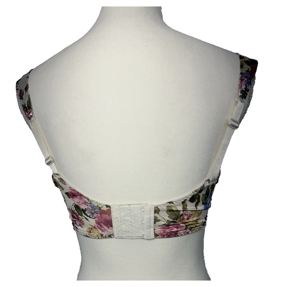 Vintage Maidenform Heartstrings Underwire Satin Lace Floral 34DD - Picture 3 of 5